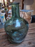Blauw-groene gistfles, vaas, Ophalen, Zo goed als nieuw, Glas, Minder dan 50 cm