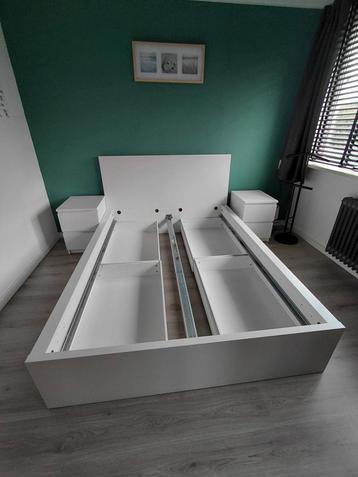 Bedframe Ikea Malm 140x200cm inclusief 4 lades