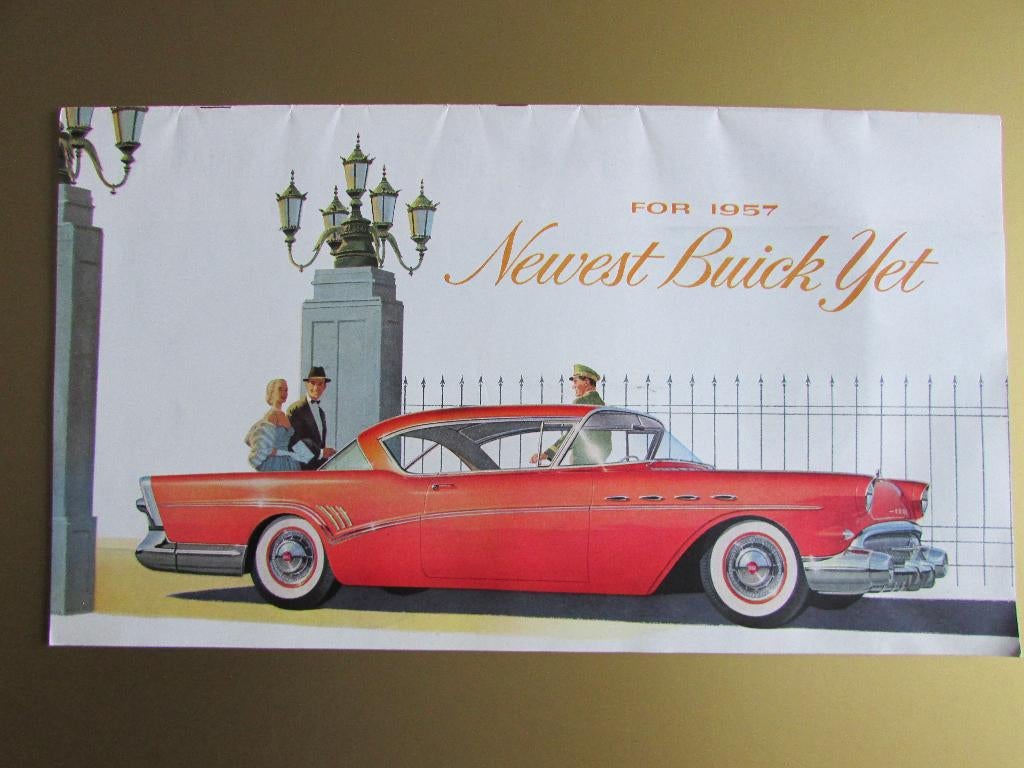 1957 BUICK grote prestige brochure, Engels, Ophalen of Verzenden, Zo goed als nieuw, Overige merken