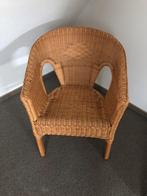 Rieten stoel, Huis en Inrichting, Stoelen, Ophalen, Zo goed als nieuw, Bruin, Eén