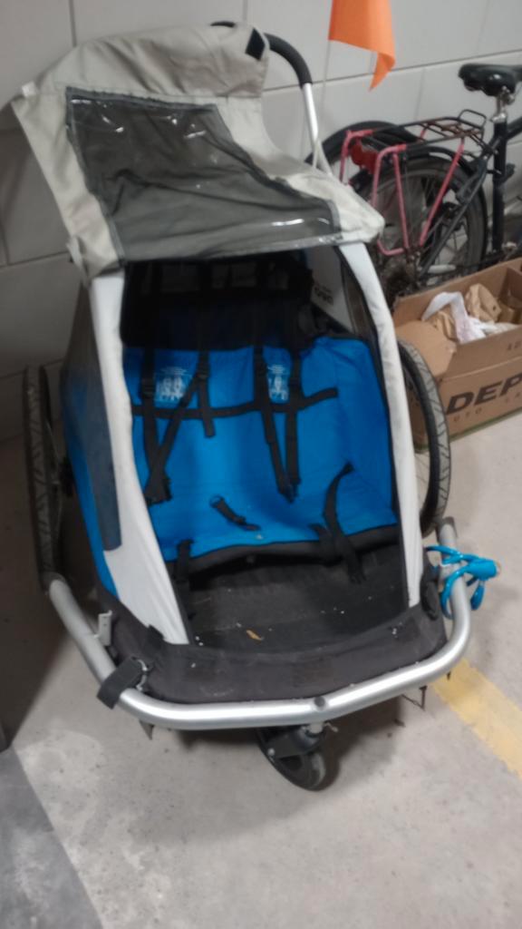 XLC Duo Trekker Fietskar, Fietsen en Brommers, Fietsaccessoires | Aanhangers en Karren, Gebruikt, Ophalen