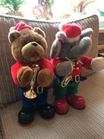 Vintage kerst beer en olifant met muziek, Diversen, Kerst, Ophalen, Gebruikt