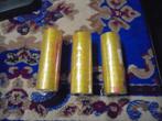 3 ritsen plakband 12 rolletjes per rits, Ophalen, Nieuw, Materiaal