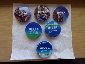 6x NIVEA CREME MINI BLIKJES 30ML/VINTAGE LIMITED EDITION   beschikbaar voor biedingen