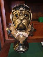 Leuke Vliegenier Bulldog Beeld van Polystone, Ophalen of Verzenden, Nieuw, Dier