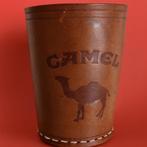 Vintage leren CAMEL dobbelbeker – met gestanst logo, Ophalen of Verzenden, Gebruikt, Overige typen