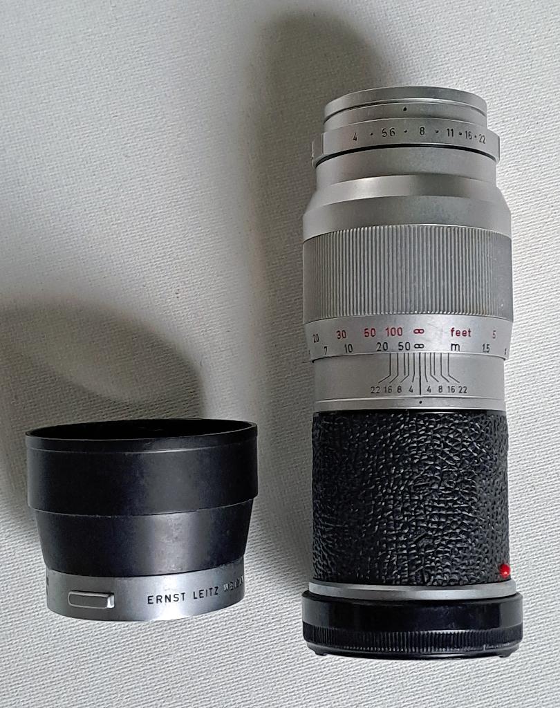 Leitz Wetzlar ELMAR 4,0/135 mm. voor Leica M, Ophalen of Verzenden, Zo goed als nieuw, Telelens
