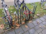 194 - fietsenrek voor 4 fietsen, hoog/laag, Fietsen en Brommers, Fietsaccessoires | Fietsenrekken, Ophalen, Gebruikt
