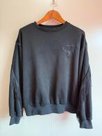 Sam Friday Zwarte trui sweater met franjes - Maat S M, Maat 38/40 (M), Zwart, Ophalen of Verzenden, Zo goed als nieuw