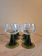 Vintage Wijn, likeur/Port Glazen - Set van 6, Antiek en Kunst, Antiek | Glas en Kristal, Ophalen of Verzenden