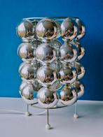 Space Age Kare Bulb tafellamp/ verchroomde halve bollen/80s, Huis en Inrichting, Lampen | Tafellampen, Ophalen of Verzenden, Gebruikt