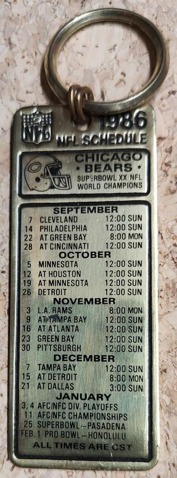 Chicago Bears American football sleutelhanger beschikbaar voor biedingen