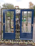 2 hardhouten buitendeuren, Doe-het-zelf en Verbouw, Deuren en Horren, Ophalen, Gebruikt, 80 tot 100 cm, Buitendeur