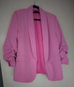 Roze blazer met pofmouwen - Maat M, Maat 38/40 (M), Ophalen of Verzenden, Jasje, Roze