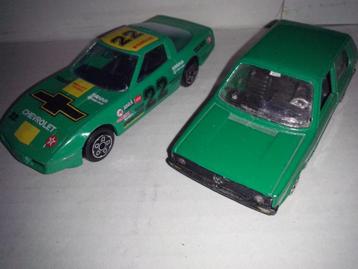 Chevrolet Corvette Texaco groen + 2x Volkswagen Golf 1 groen beschikbaar voor biedingen