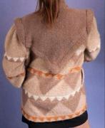 Escada Mohair Jacket vintage trendy Coat CARDIGAN western, Bruin, Maat 42/44 (L), Ophalen of Verzenden, Zo goed als nieuw