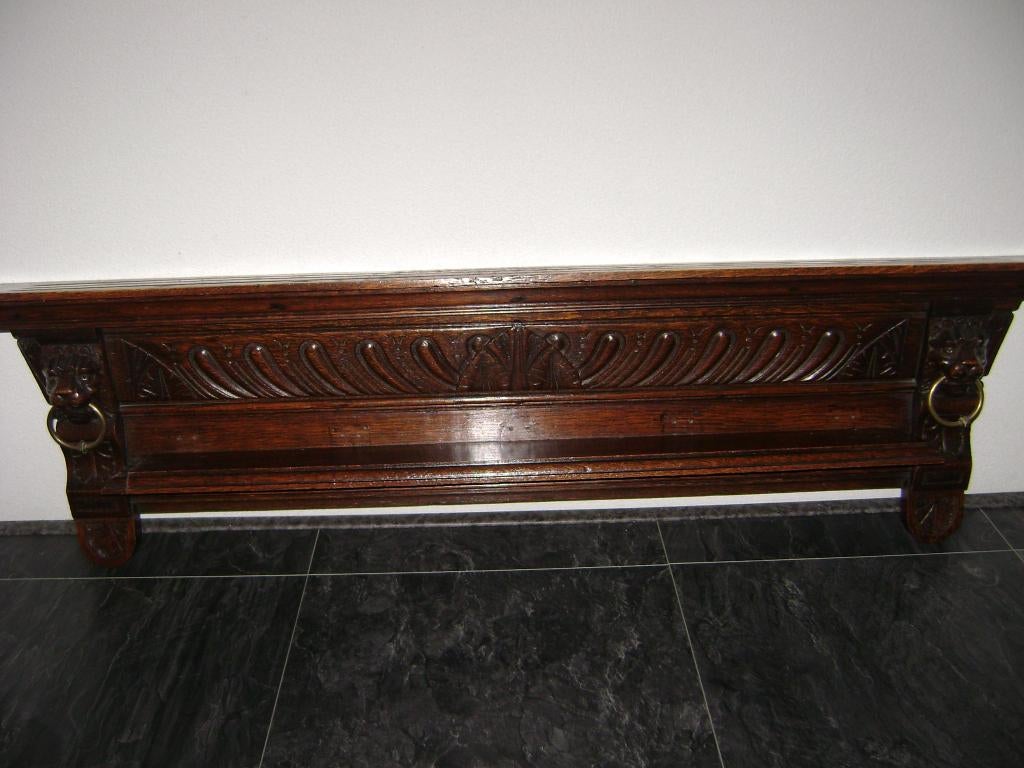 Antieke kapstok (omgebouwd voor Parfum flesjes) met extra pl, Gebruikt, Minder dan 100 cm, Hout, Ophalen