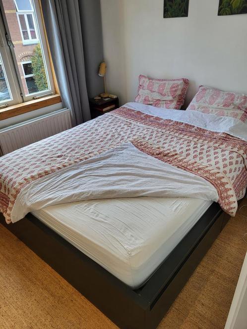 Malm Ikea bed, Huis en Inrichting, Slaapkamer | Complete slaapkamers, Gebruikt, Tweepersoons, Ophalen