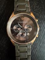 Emporio armani, Sieraden, Tassen en Uiterlijk, Horloges | Heren, Ophalen of Verzenden, Zo goed als nieuw, Staal, Overige merken