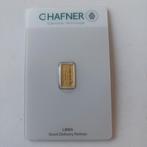 2 gram goudbaar C Hafner, Ophalen of Verzenden, Goud