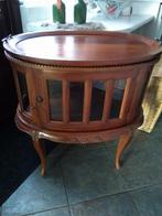 Groot theekastje met afneembaar dienblad!!!!, Antiek en Kunst, Antiek | Meubels | Kasten, Ophalen