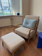 Zara Home linnen fauteuil + voetenbank + HAY kussen, Huis en Inrichting, Fauteuils, Ophalen, 75 tot 100 cm, Zo goed als nieuw