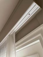 Dubbele gordijnrails + runners 266cm, Ophalen, Gebruikt, Wit, 200 cm of meer