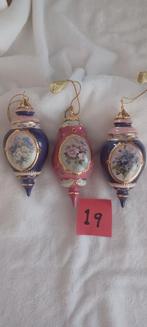 Unieke Partij Kerstornamenten Porselein, Diversen, Kerst, Ophalen of Verzenden, Nieuw