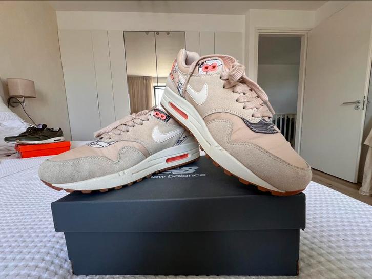 Nike Air Max 1 Aloha Floral (W), Kleding | Dames, Schoenen, Zo goed als nieuw, Sneakers of Gympen, Beige, Ophalen of Verzenden