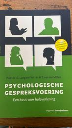 H.T. van der Molen - Psychologische gespreksvoering, Ophalen of Verzenden, Zo goed als nieuw, H.T. van der Molen; G. Lang