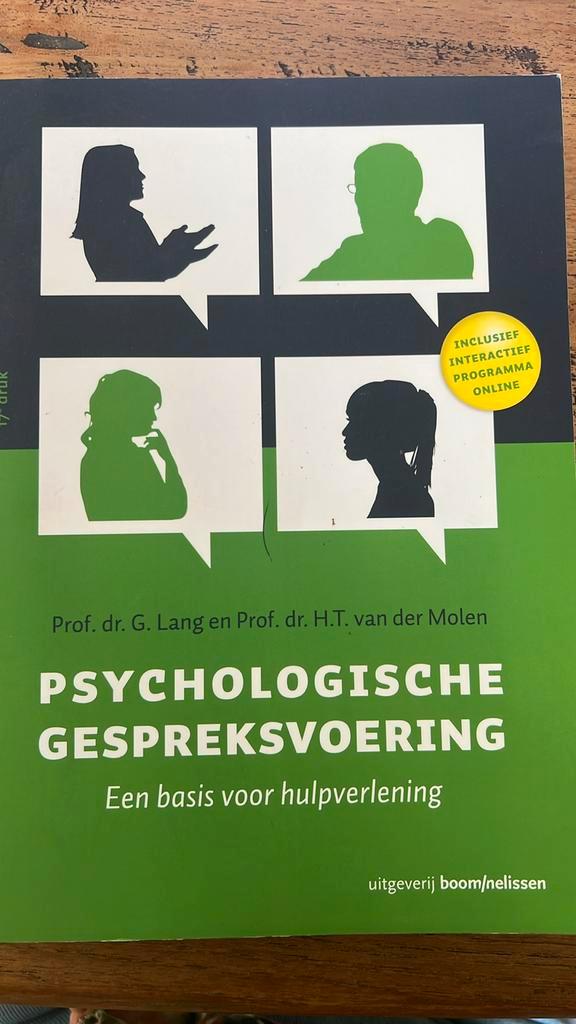 H.T. van der Molen - Psychologische gespreksvoering, Boeken, Psychologie, Zo goed als nieuw, Ophalen of Verzenden