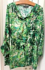 Doris Streich creme/groen/zwart kleurige blouse maat 52, Ophalen of Verzenden, Zo goed als nieuw, Groen, Blouse of Tuniek
