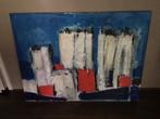 Schilderij 'Zuidas Impressie', Ophalen, Nieuw, Schilderij, 50 tot 75 cm