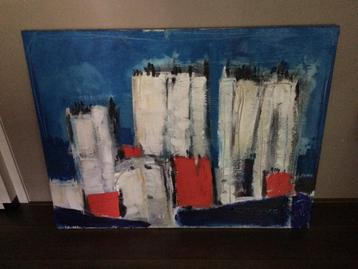 Schilderij 'Zuidas Impressie' beschikbaar voor biedingen
