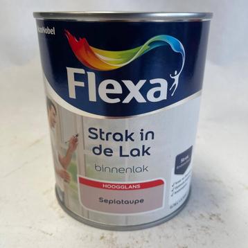 Flexa Strak in de Lak Verf Sepiataupe Bruin Hoogglans 750ml beschikbaar voor biedingen