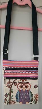 Schoudertasje uil gobelin bohemian style, Ophalen of Verzenden, Zo goed als nieuw
