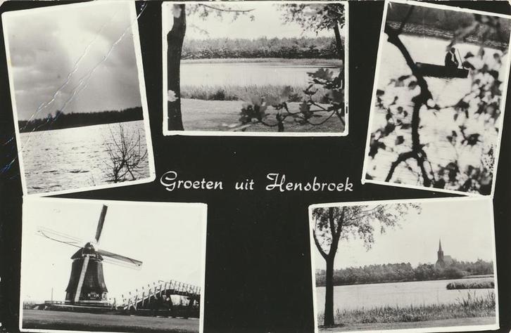 Hensbroek - oa Molen [KRST005-6211, Verzamelen, Ansichtkaarten | Nederland, Gelopen, Noord-Holland, 1960 tot 1980, Verzenden