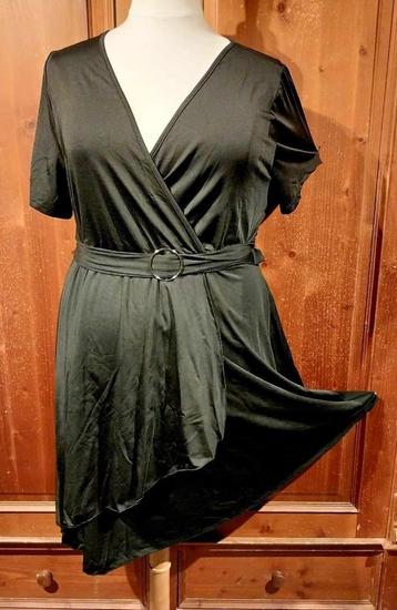 prachtige zwarte casual stretch jurk 48/50 beschikbaar voor biedingen