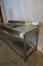 Horeca rvs spoeltafel werktafel aanvoertafel afvoertafel, Niet ingevuld, Gebruikt, RVS Meubilair, Niet ingevuld