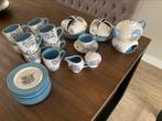 Jet hortensia servies, Huis en Inrichting, Keuken | Servies, Bord(en), Overige stijlen, Zo goed als nieuw, Ophalen