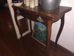 pokertafel antiek antique poker table 83 x 77x 42, Antiek en Kunst, Ophalen