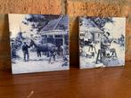 Twee antieke wandtegels, Antiek en Kunst, Ophalen of Verzenden