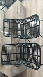 Rotan zwarte stoelen, Huis en Inrichting, Stoelen, Ophalen of Verzenden, Gebruikt, Zwart