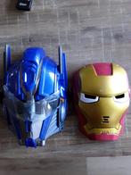 Iron man en optimus prime maskers, Ophalen of Verzenden, Superheld, Zo goed als nieuw