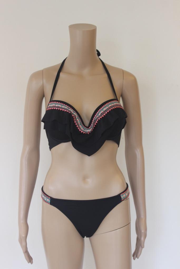 Censored zwarte bikini maat S / maat 75C, Kleding | Dames, Badmode en Zwemkleding, Zo goed als nieuw, Bikini, Zwart, Ophalen of Verzenden