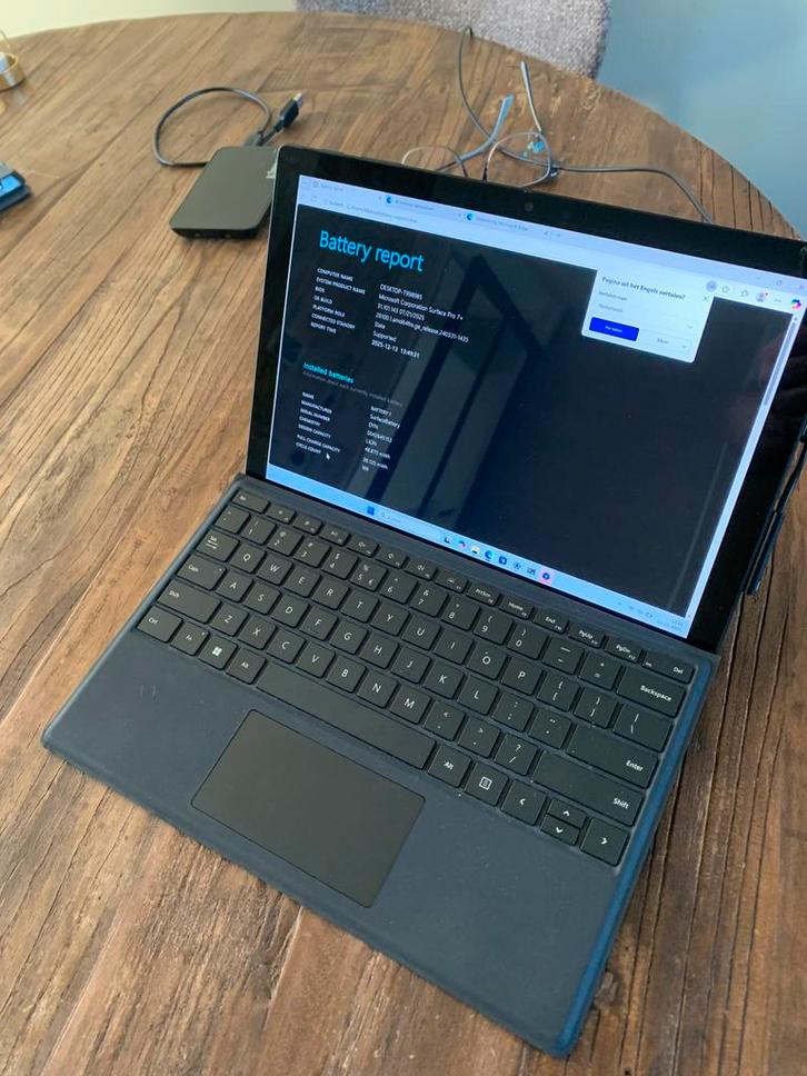 Surface pro 7 plus, Computers en Software, Windows Laptops, Zo goed als nieuw, 13 inch, SSD, 2 tot 3 Ghz, 8 GB, Qwerty, Met touchscreen