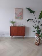 Vintage Teakhouten Dressoir kast deens retro, Ophalen, Minder dan 50 cm, Minder dan 100 cm, 25 tot 50 cm