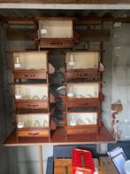 tekoop 7 mooie vinken kooitjes eiken, Ophalen, Zo goed als nieuw, Hout, Vogelkooi