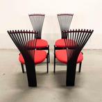 Totem stoelen (4x) - Torstein Nilsen - Møremøbler AS - Noorw, Huis en Inrichting, Stoelen, Vier, Zo goed als nieuw, Hout, Zwart