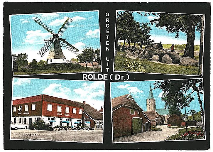 910884 Rolde Drenthe 74 hotel Erkelens  Gelopen m Postzegel, Verzamelen, Ansichtkaarten | Nederland, Gelopen, Drenthe, 1960 tot 1980